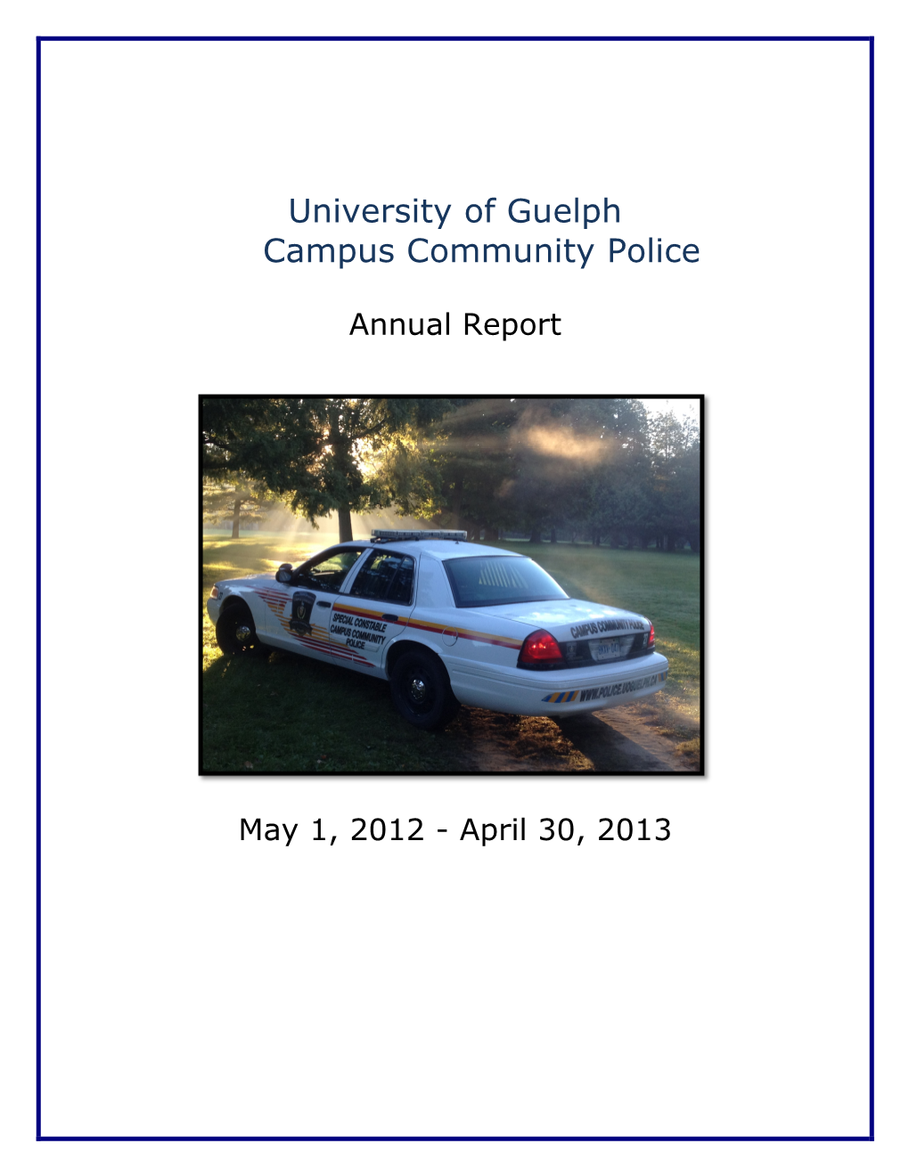 University of Guelph Campus Community Police