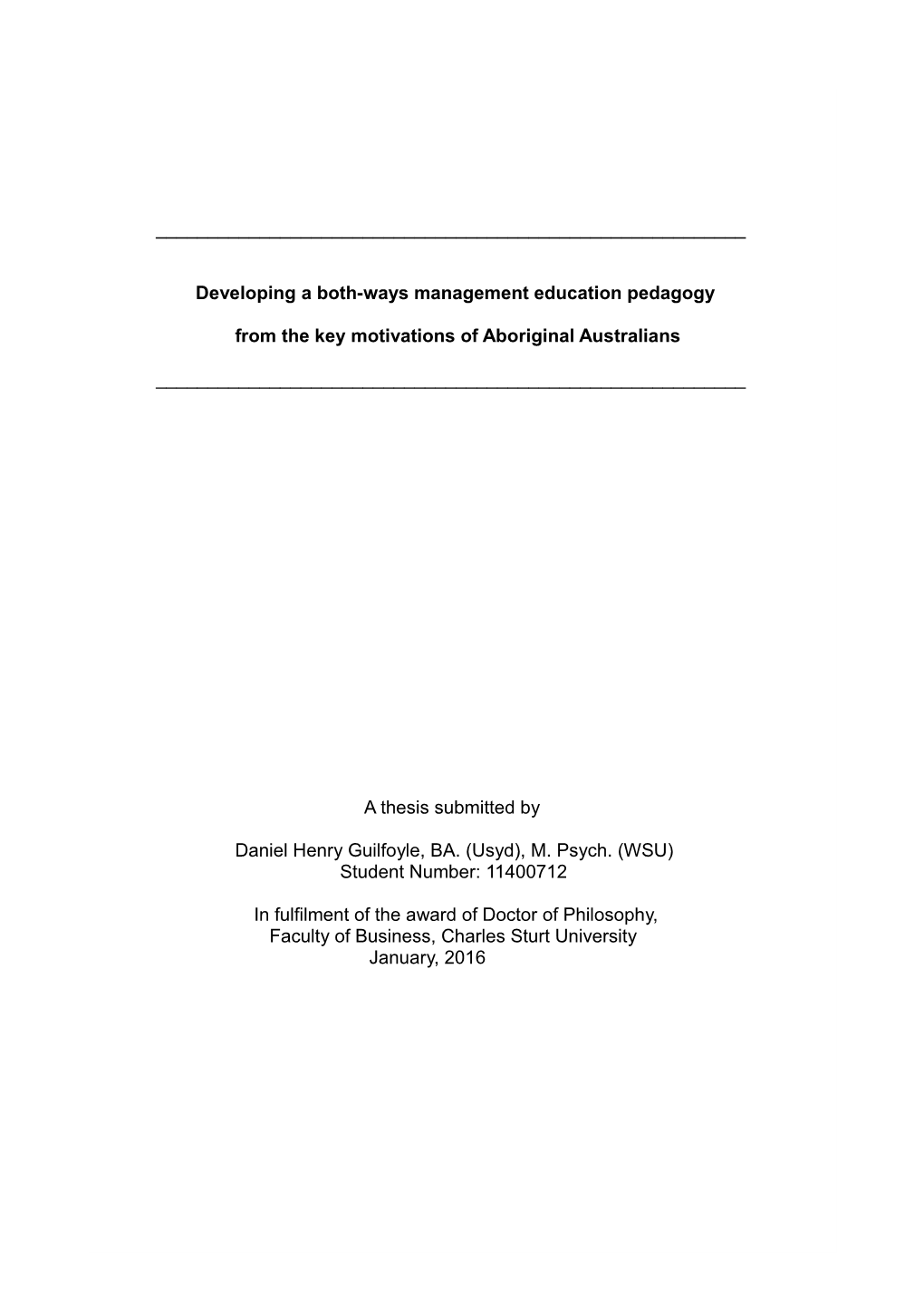 Developing a Both-Ways Management Education Pedagogy