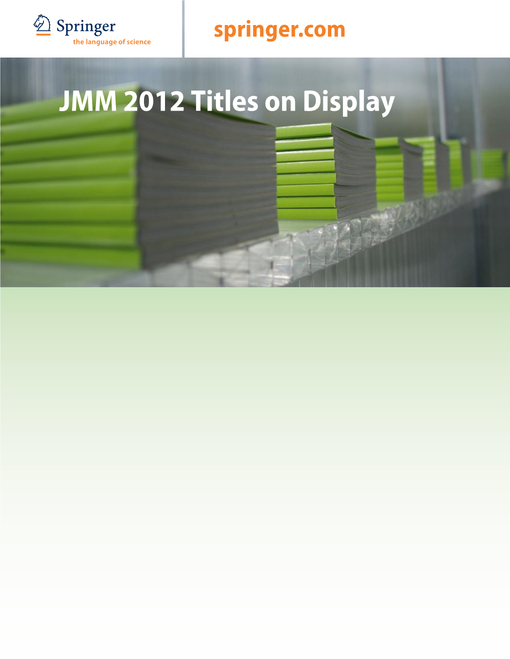 ABCD JMM 2012 Titles on Display