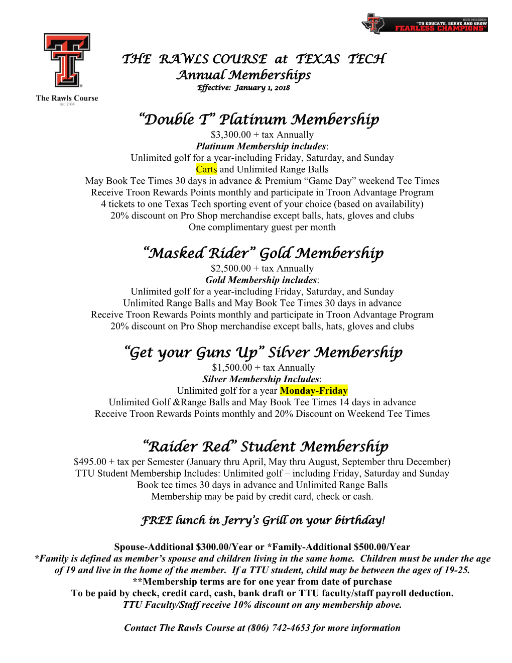 “Masked Rider” Gold Membership “Get Your Guns