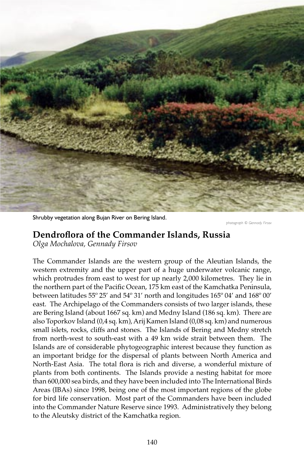 Dendroflora of the Commander Islands, Russia