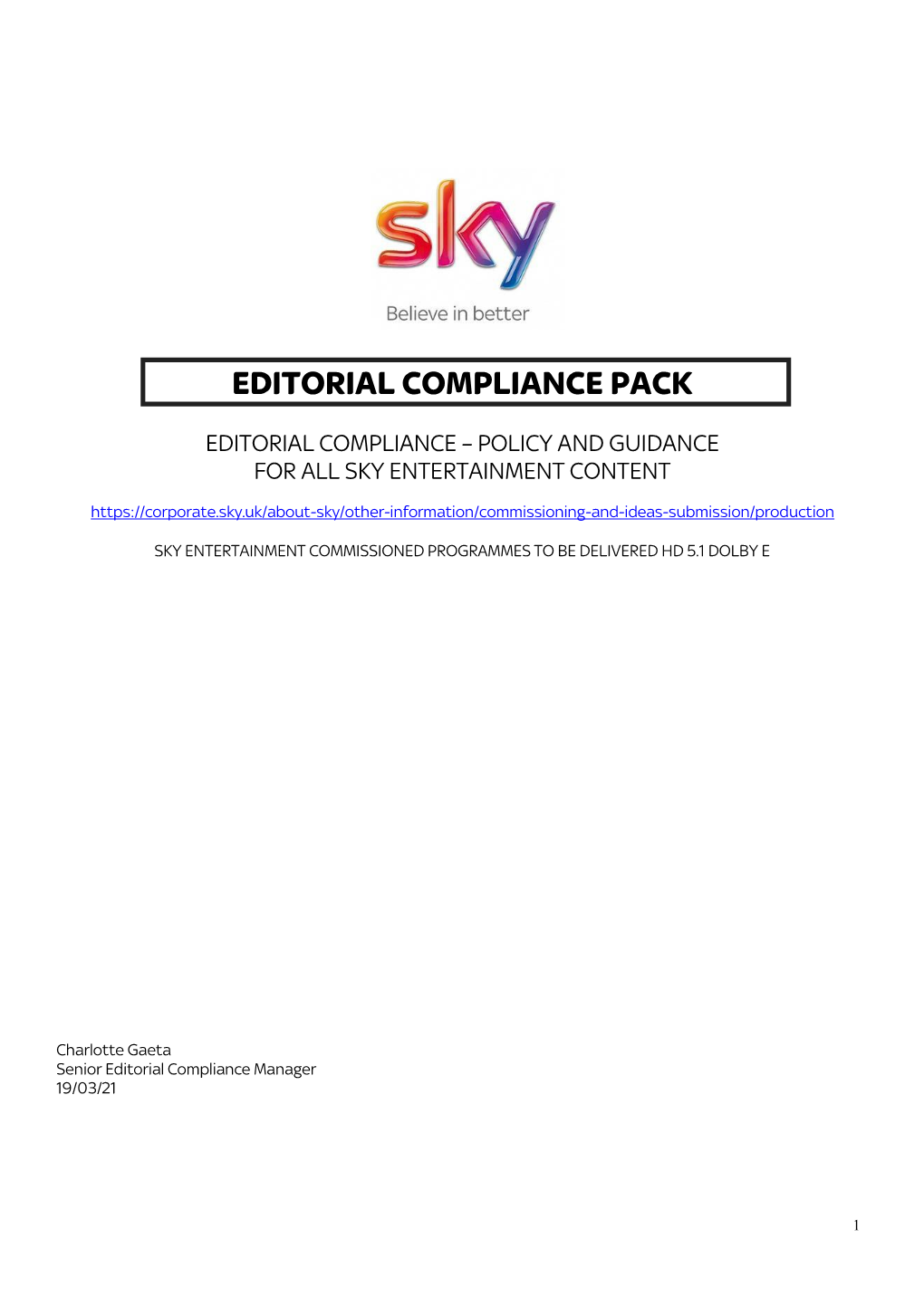 Editorial Compliance Pack
