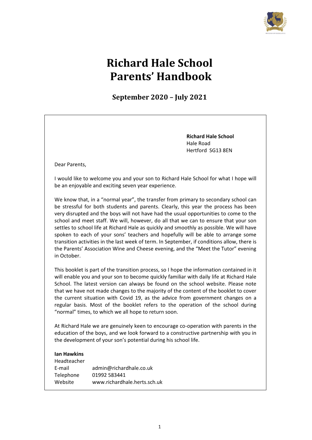 Parent Handbook