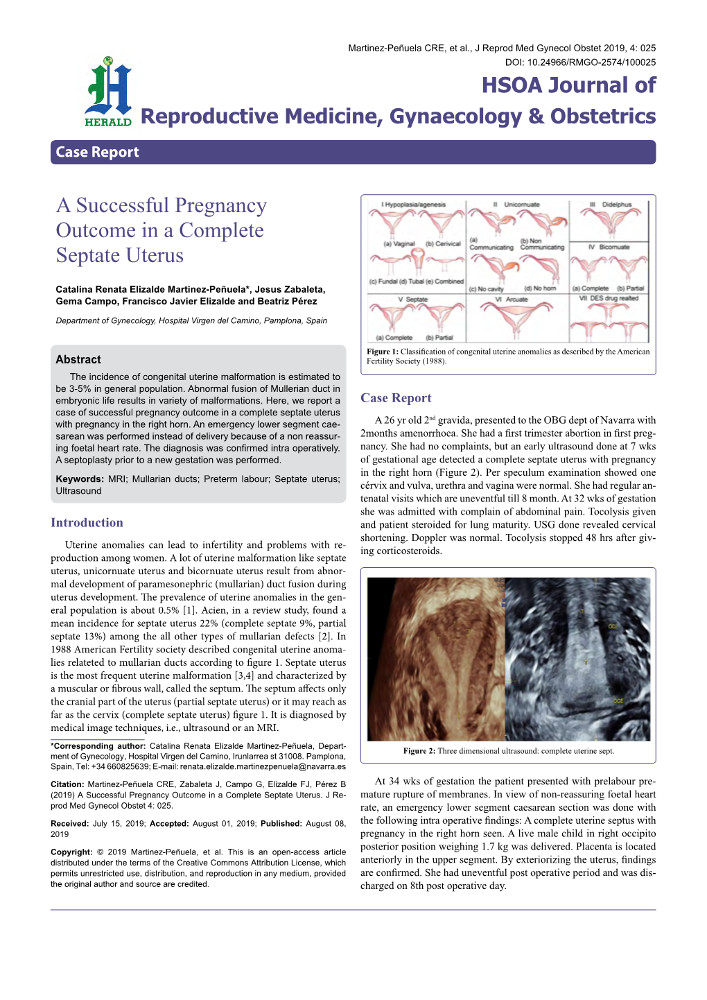 A Successful Pregnancy Outcome in a Complete Septate Uterus