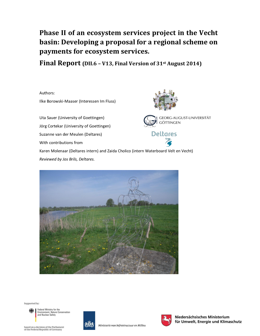 Phase II of an Ecosystem Services Project in the Vecht Basin: Developing a Proposal for a Regional Scheme on Payments for Ecosystem Services