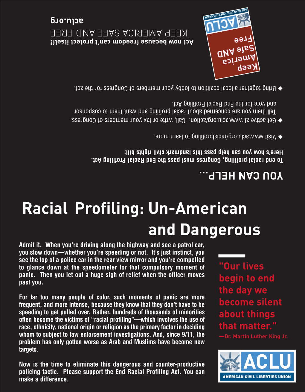 Un-American Racial and Dangerous Profiling