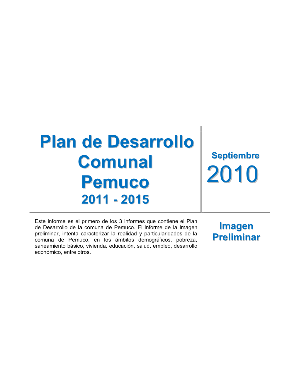 Plan De Desarrollo Comunal Pemuco