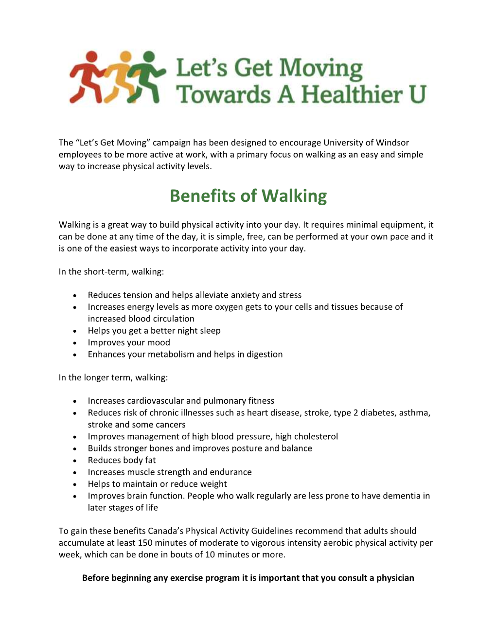 Benefits of Walking