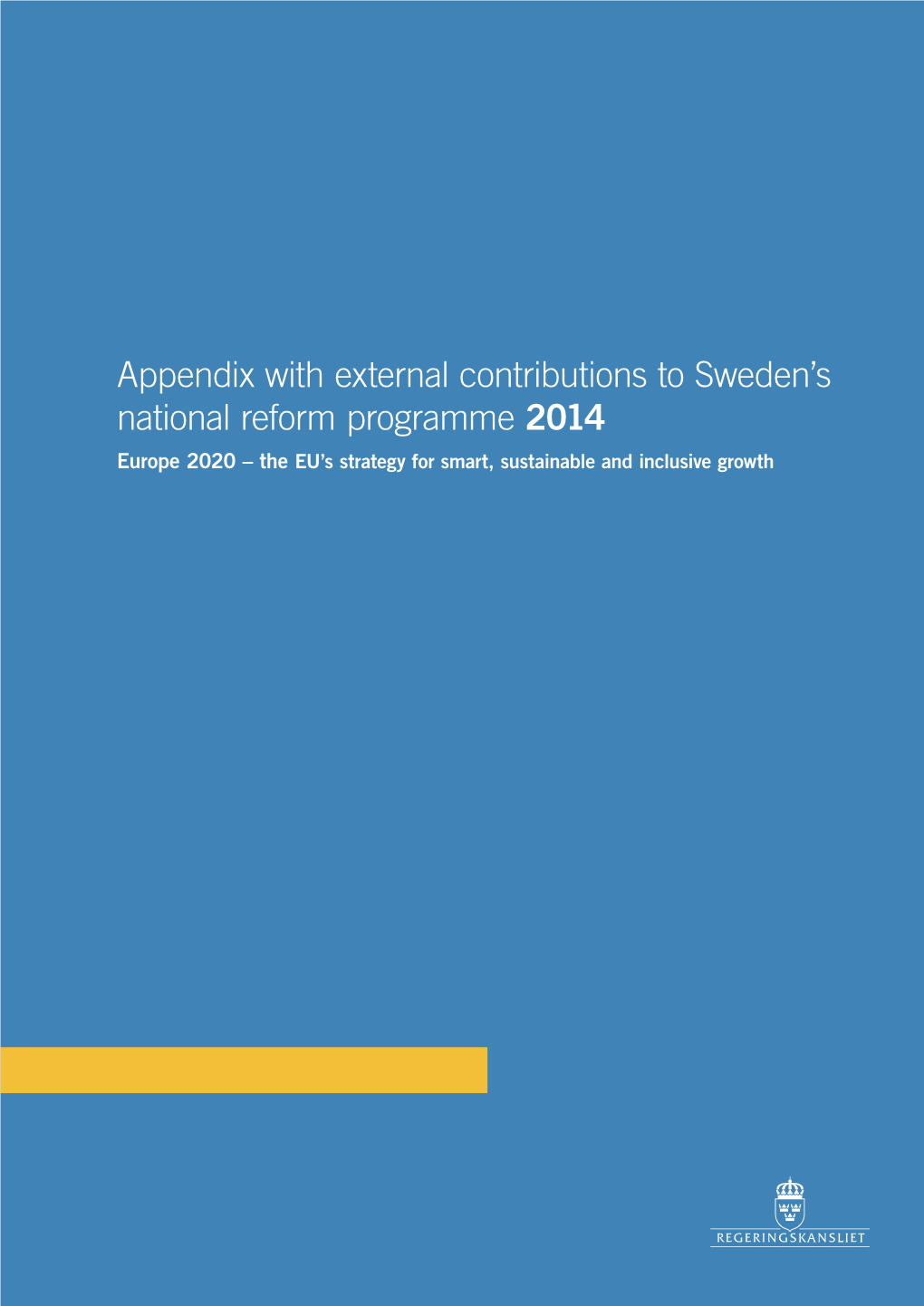 Sweden's National Reform Programme 2014