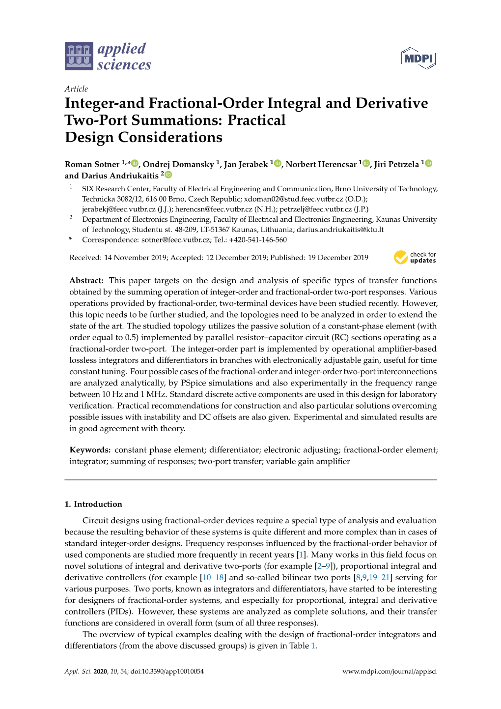 Integer-And Fractional-Order Integral and Derivative Two-Port Summations: Practical Design Considerations