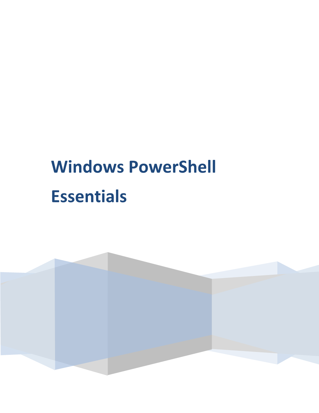 Windows Powershell 1.0 Essentials