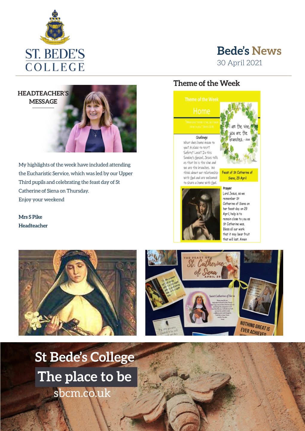 The Place to Be Sbcm.Co.Uk Bede’S News Senior College