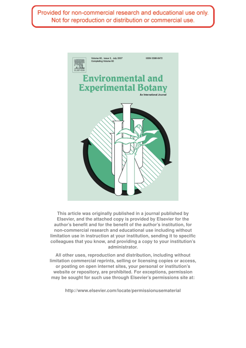 Photosynthetic Traits in C3 and C4 Grassland Species in Mesocosm and ﬁeld Environments Jesse B