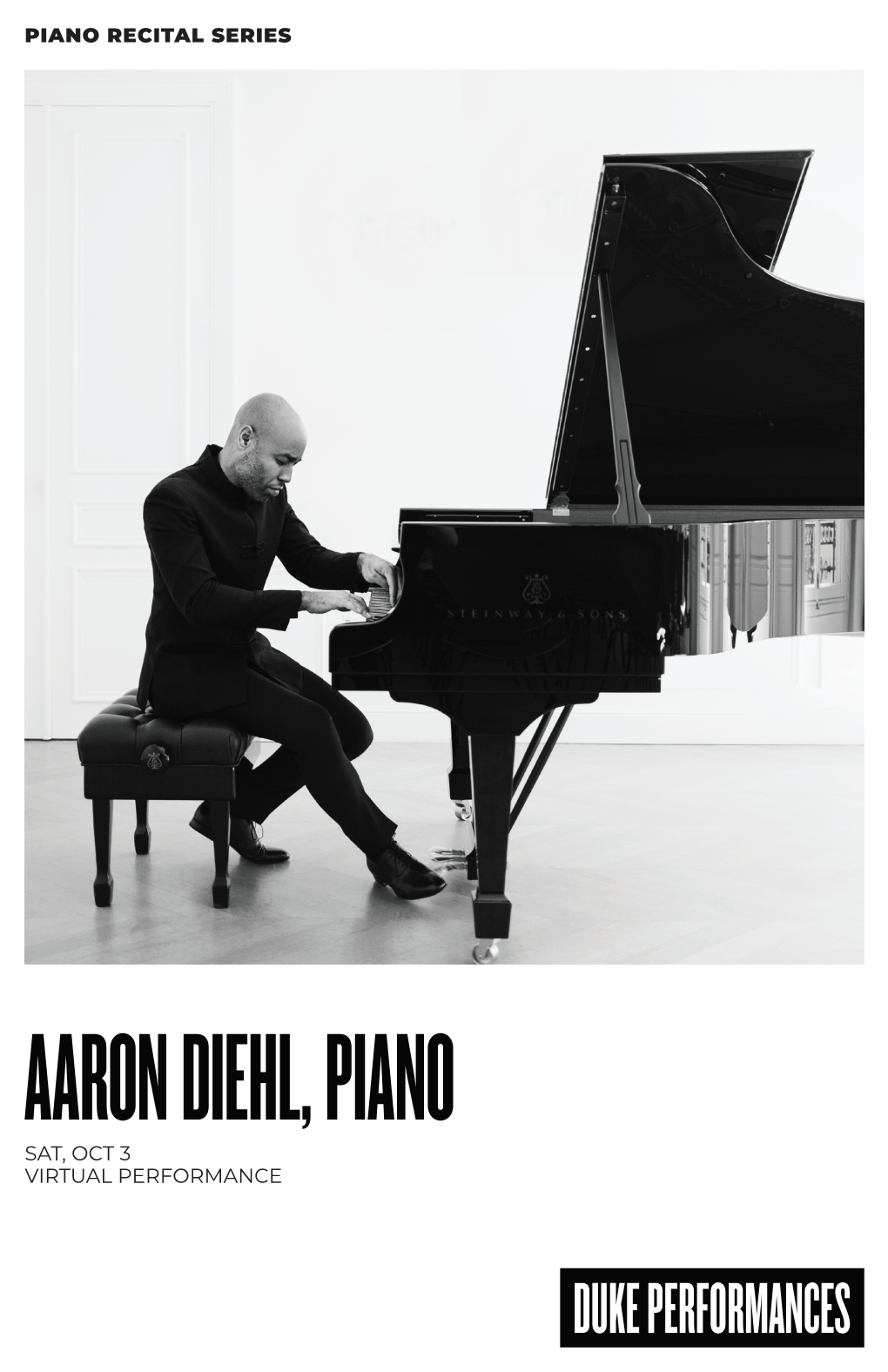 Aaron Diehl, Piano Sat, Oct 3 Virtual Performance Piano Recital Series Aaron Diehl Piano