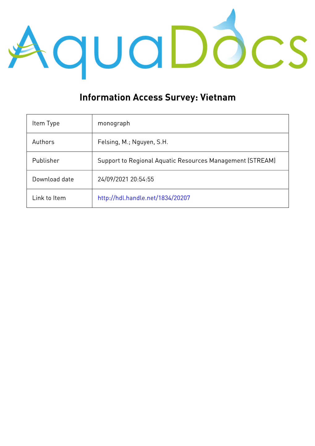 Information Access Survey Vietnam