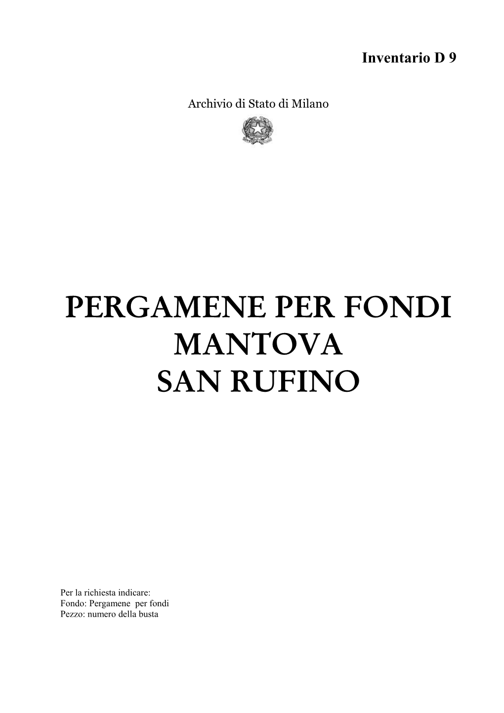 Mantova-San Rufino-D 9