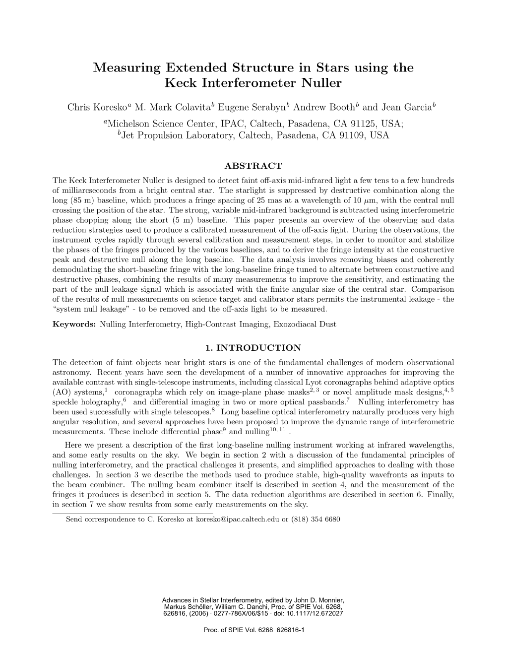 Measuring Extended Structure in Stars Using the Keck Interferometer Nuller