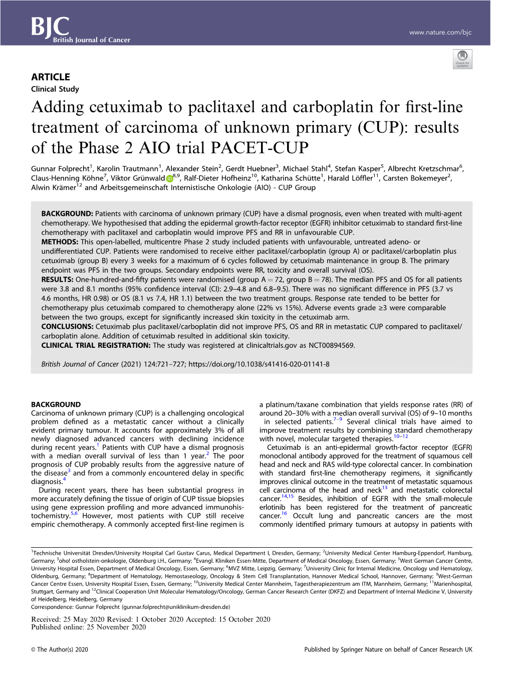 Adding Cetuximab to Paclitaxel and Carboplatin for First-Line