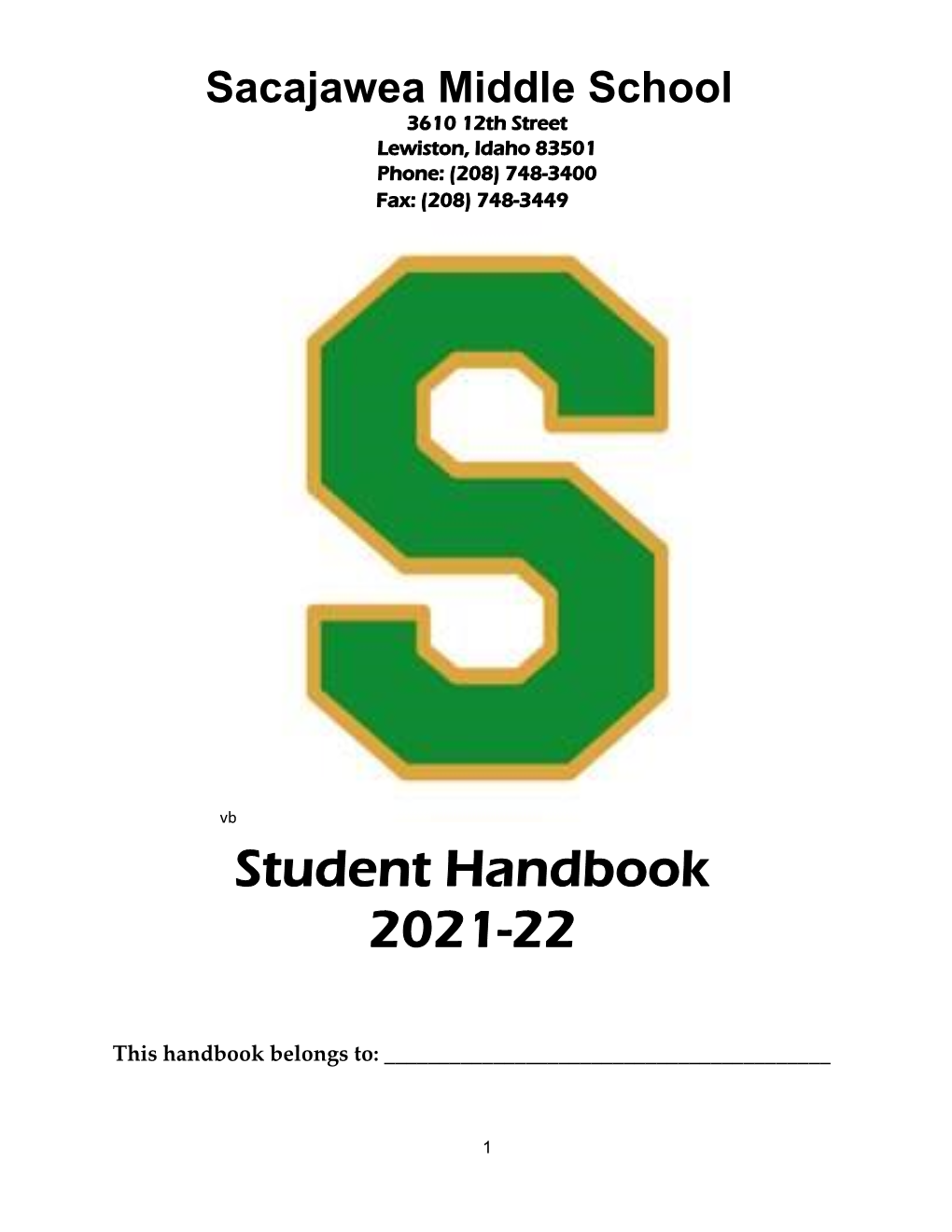 Student Handbook 2021-22