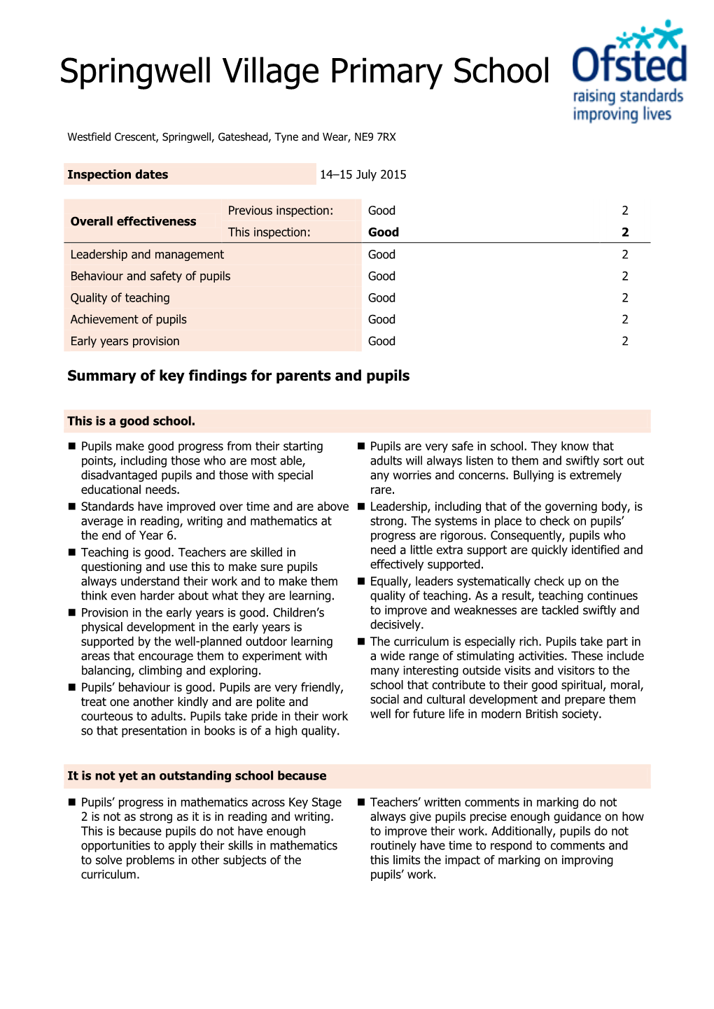 Springwell Village Primary School