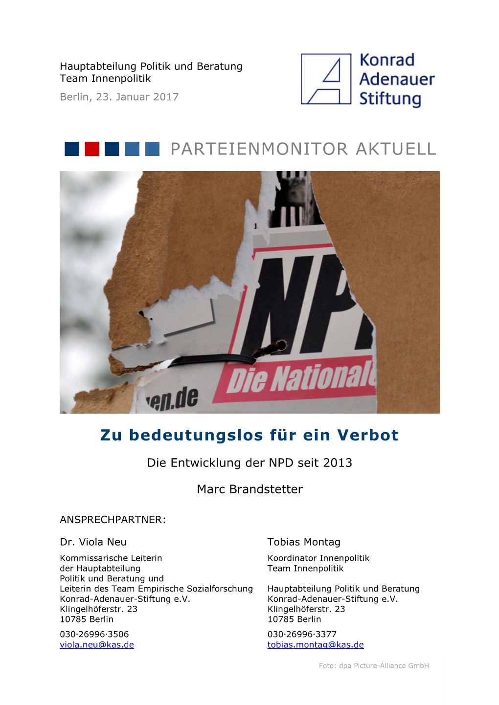 Parteienmonitor Aktuell