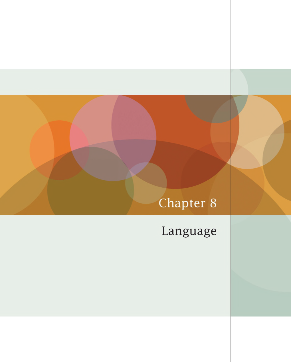 Language Chapter 8 Language