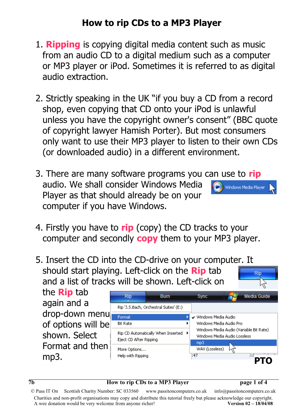 How to Rip Cds to a MP3 Player