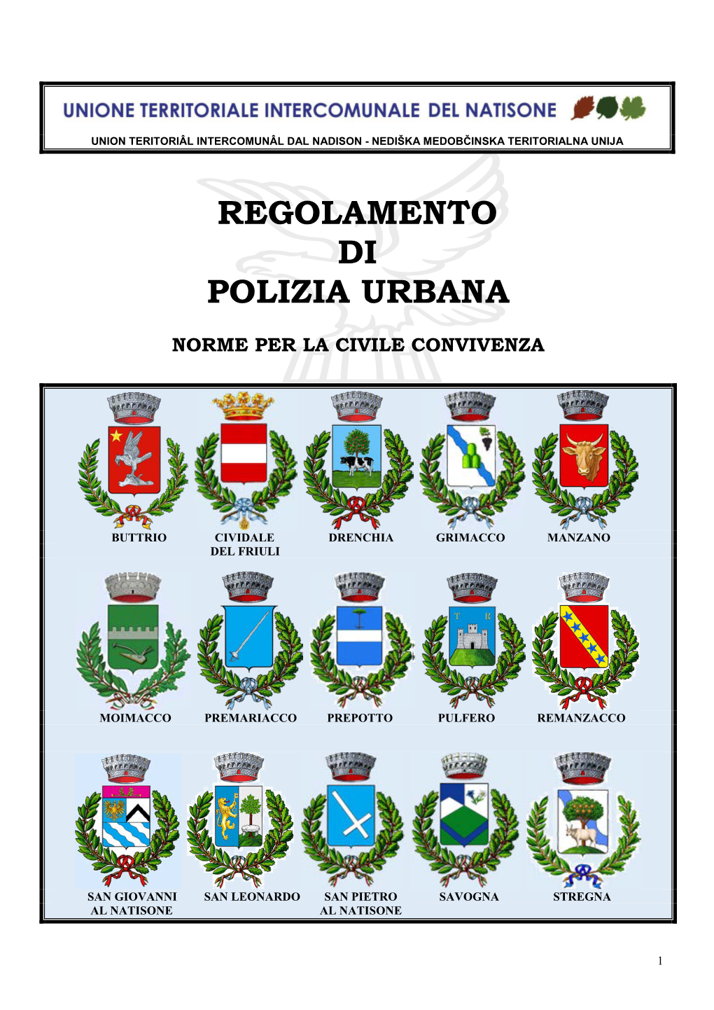 Nuovo Regolamento Di Polizia Urbana