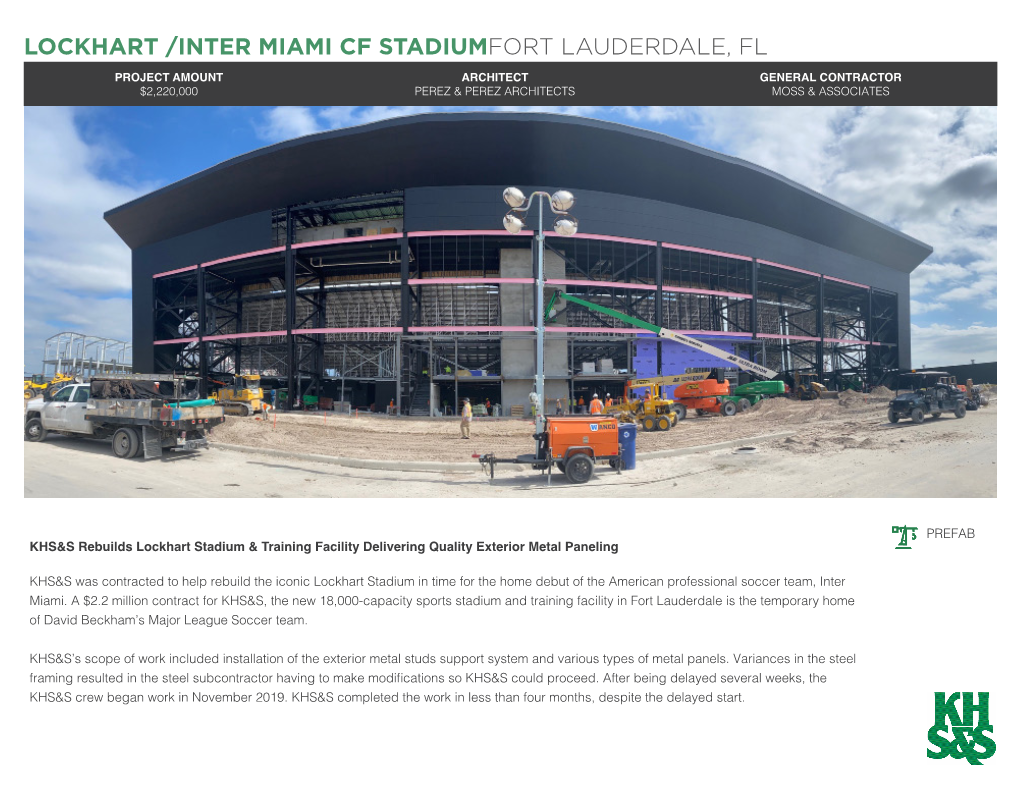 Lockhart /Inter Miami Cf Stadiumfort Lauderdale, Fl