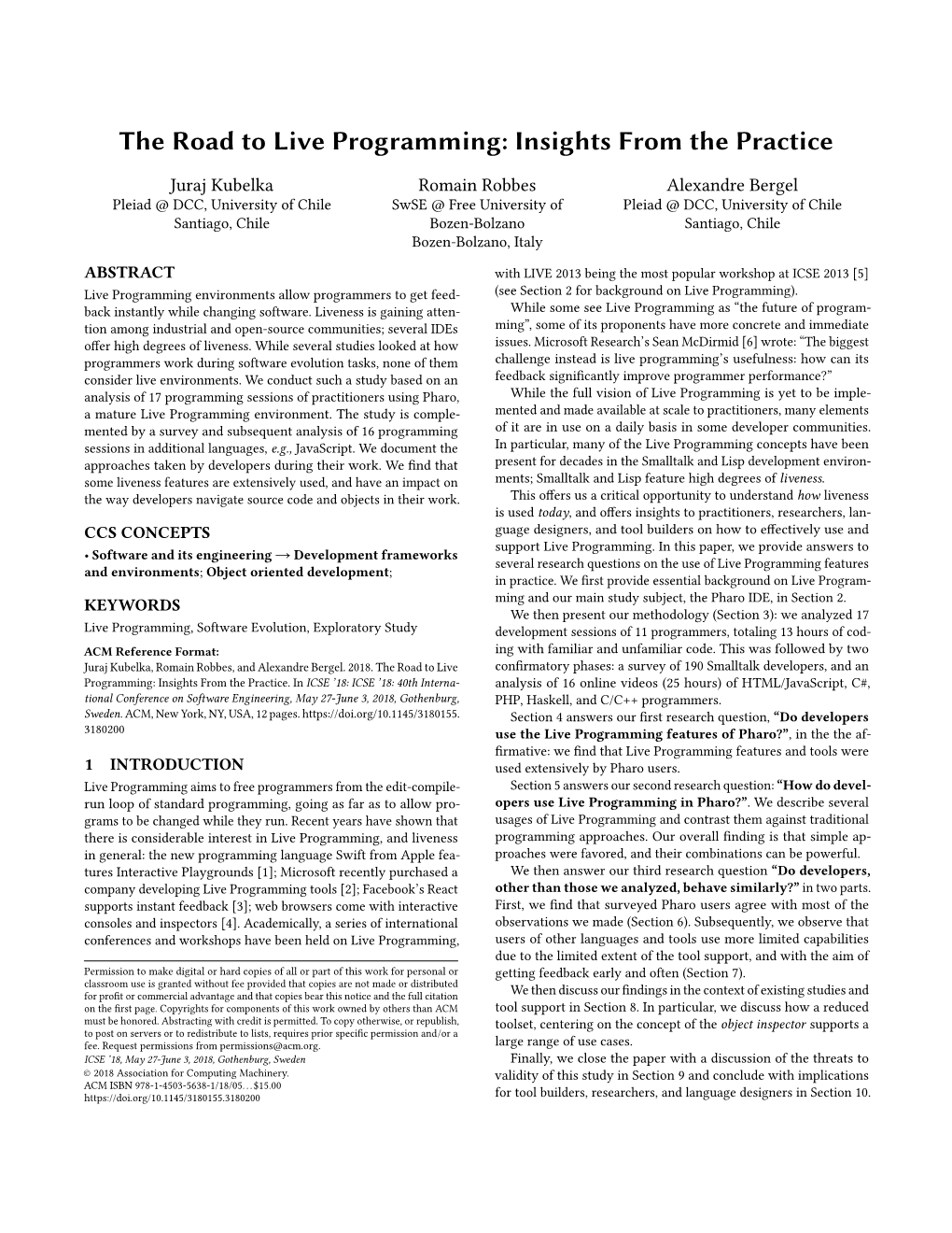 The Road to Live Programming: Insights from the Practice