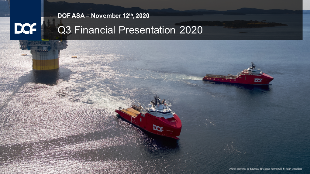 Q1 Financial Presentation 2020