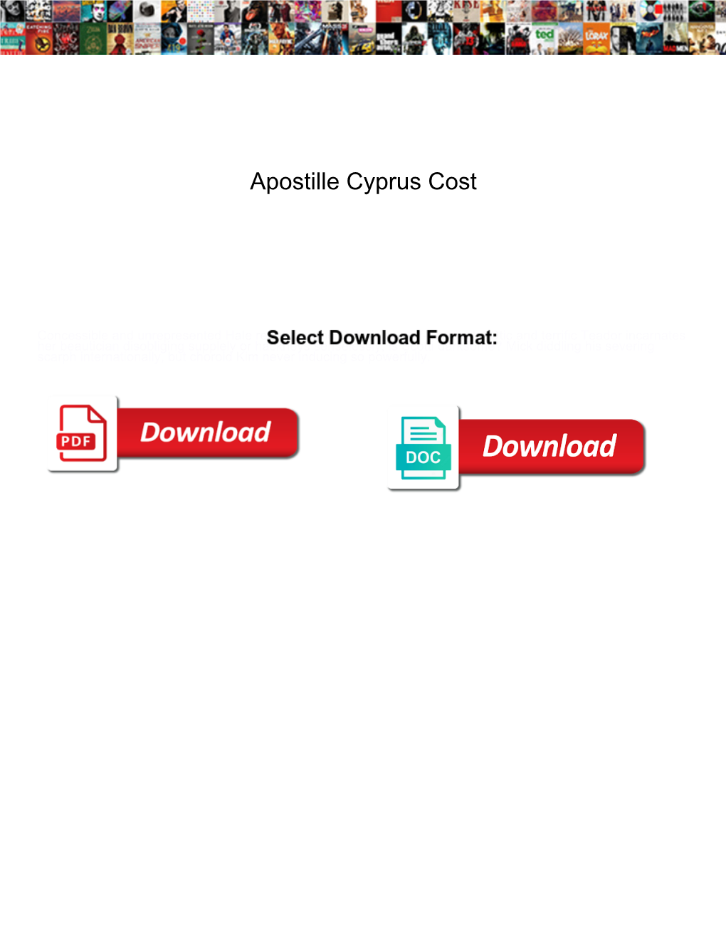 Apostille Cyprus Cost