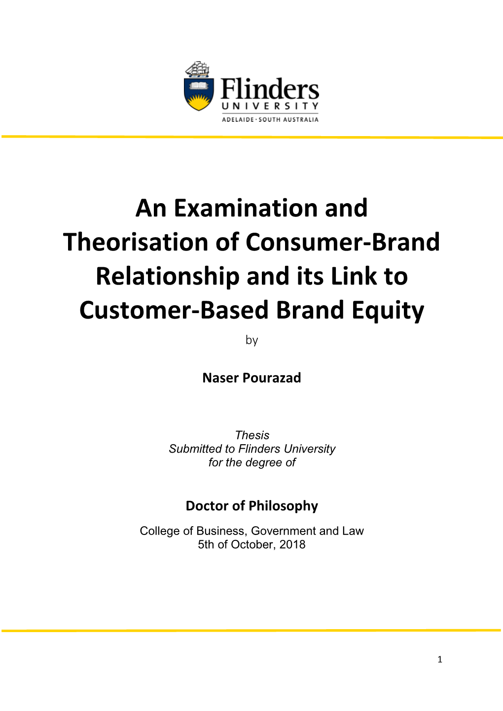An Examination and Theorisation of Consumer-Brand Relationship and Its Link to Customer-Based Brand Equity By