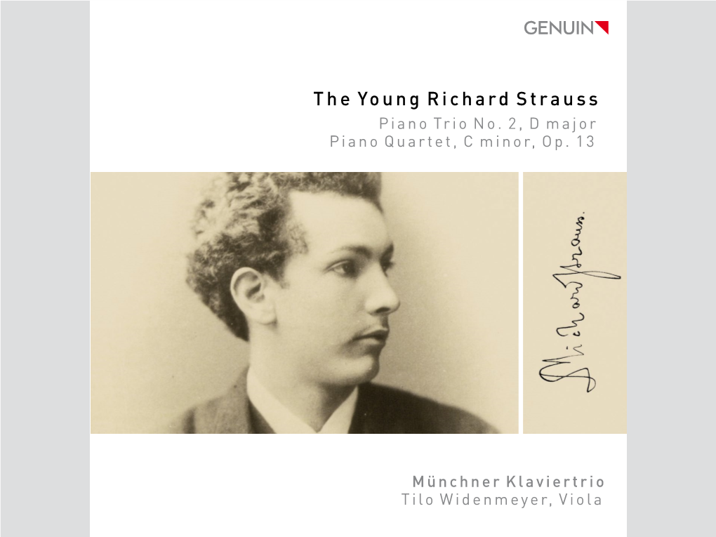 The Young Richard Strauss Piano Trio No