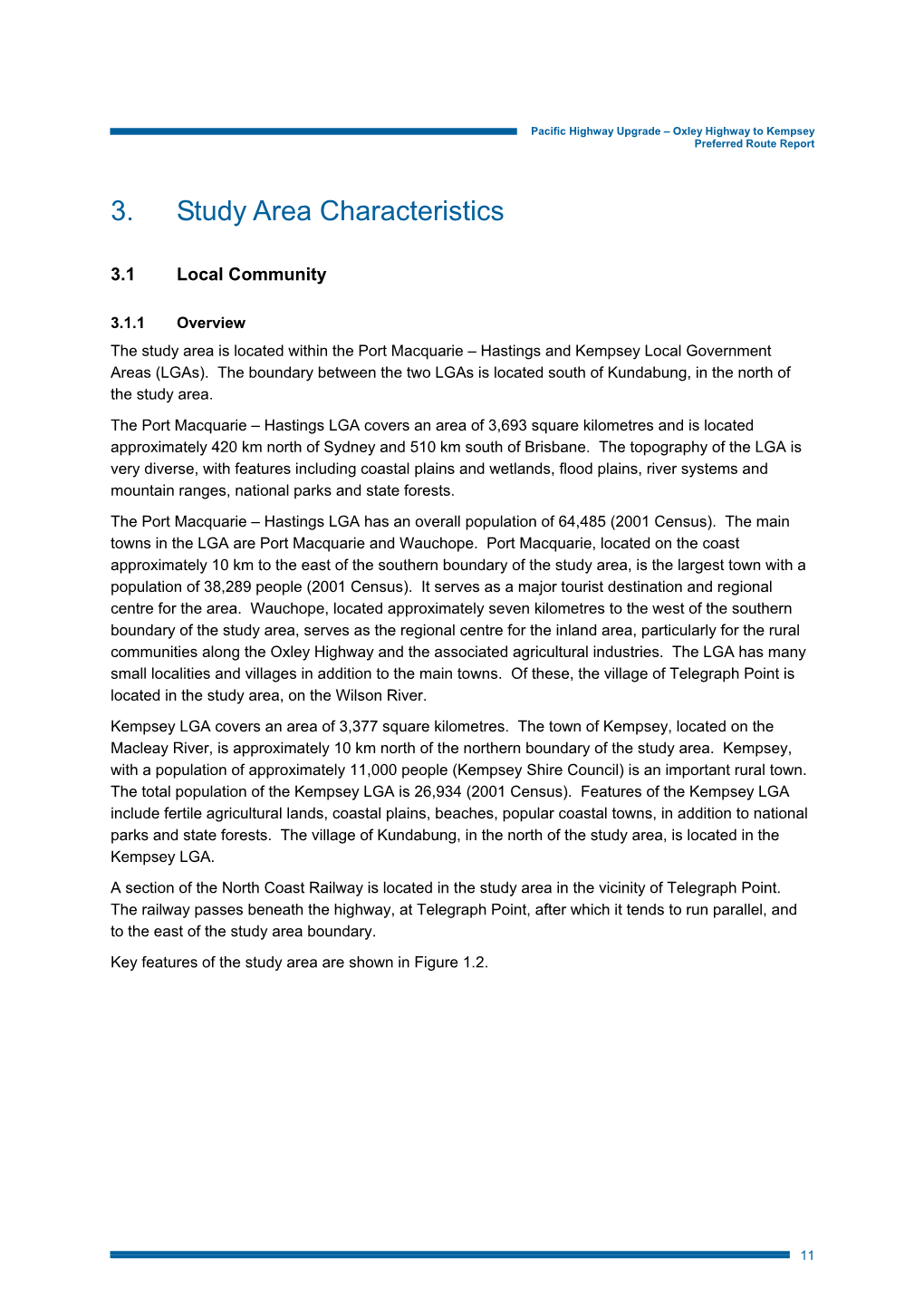 3. Study Area Characteristics