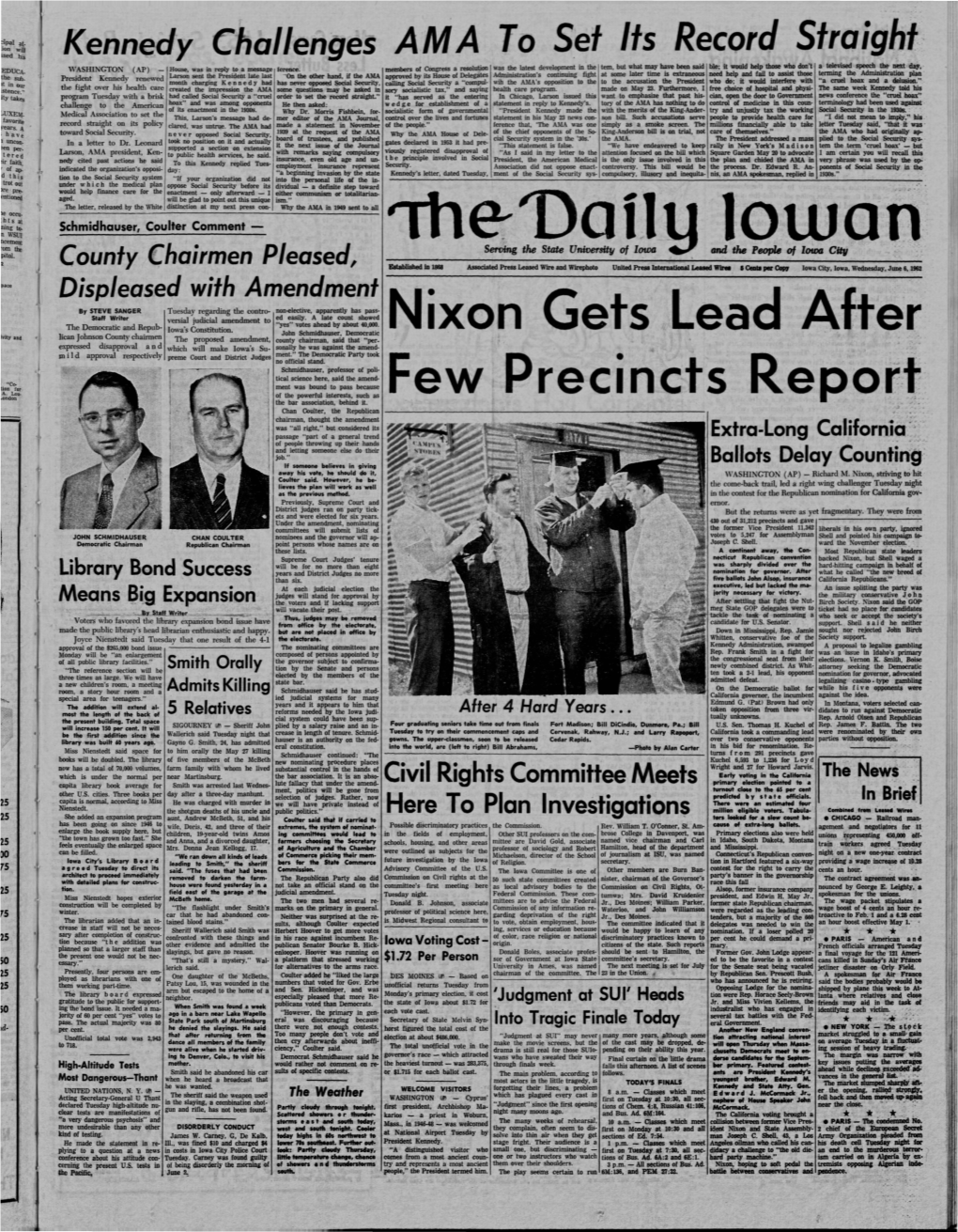 Daily Iowan (Iowa City, Iowa), 1962-06-06