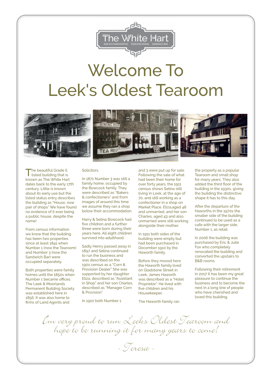 Leek's Oldest Tearoom