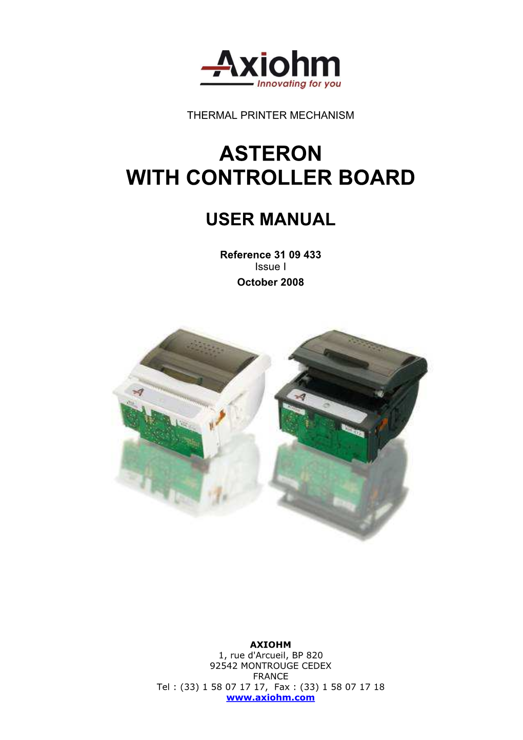 3109433 I FDE USER MANUAL ASTERON B