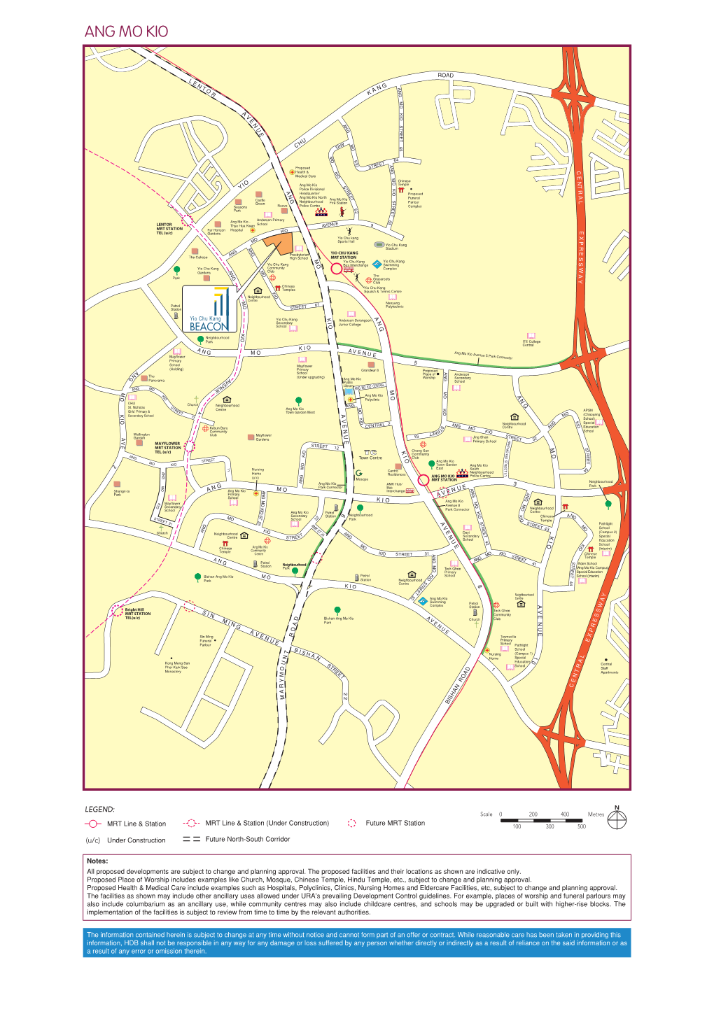 ANG MO KIO Town Map