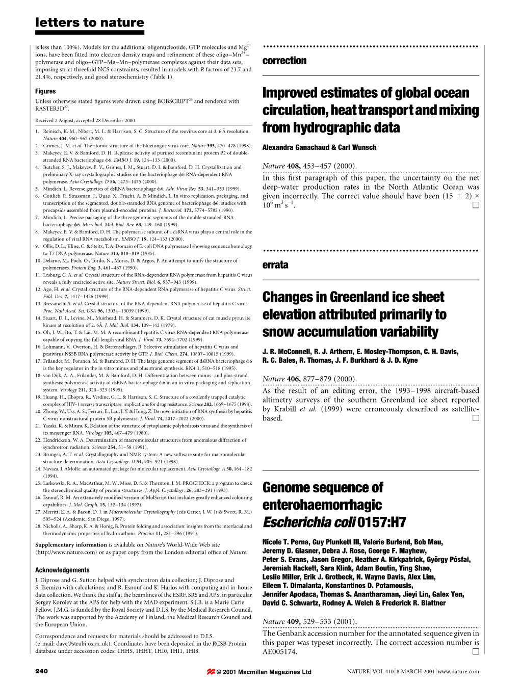 Improved Estimates of Global Ocean Circulation,Heattransportandmixing