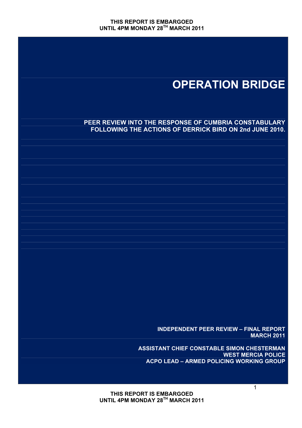 Operation Bridge