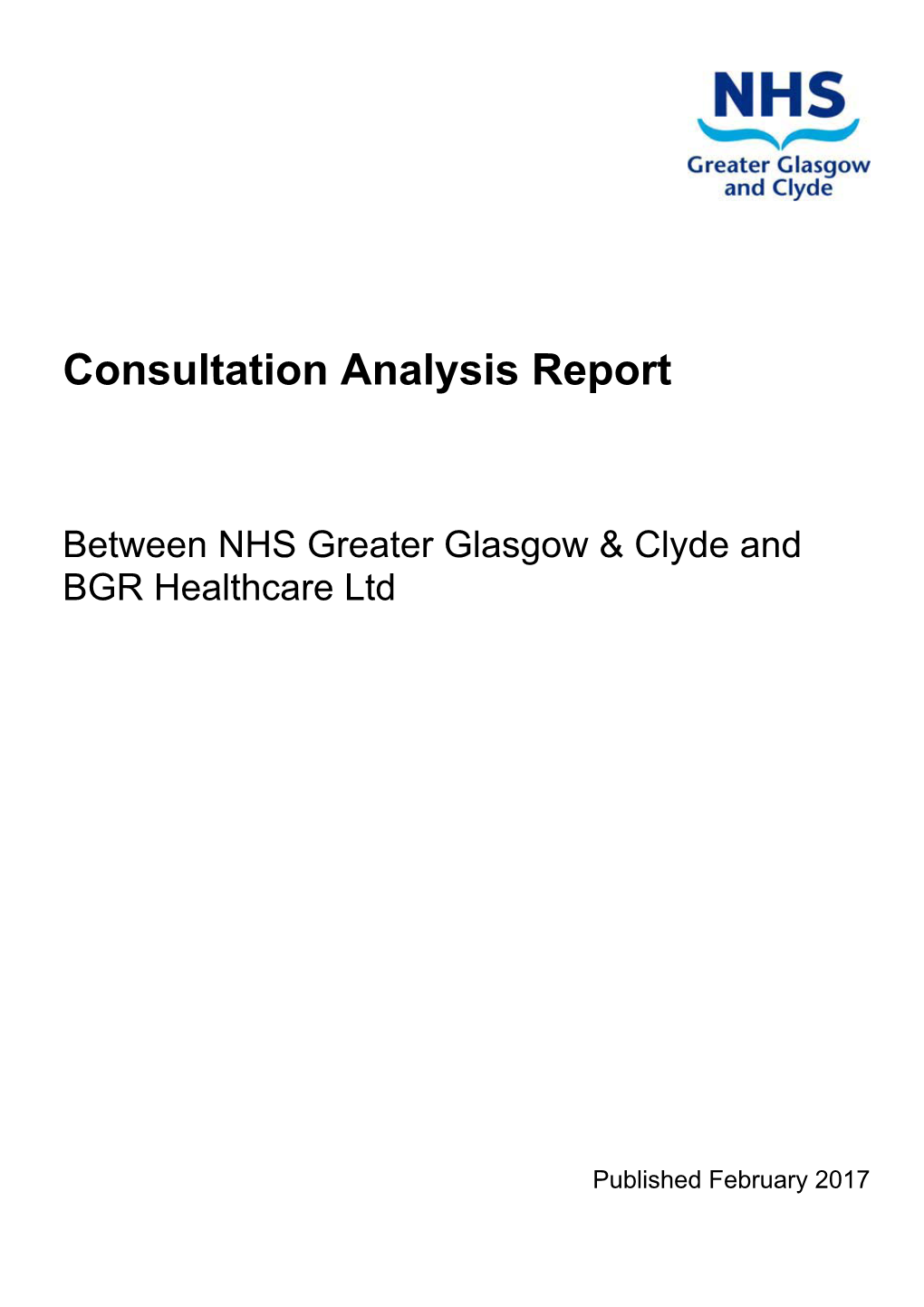 Consultation Analysis Report
