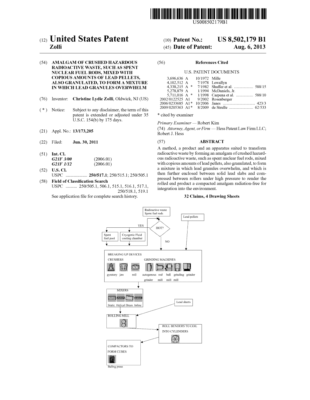 (12) United States Patent (10) Patent No.: US 8,502,179 B1 Zolli (45) Date of Patent: Aug