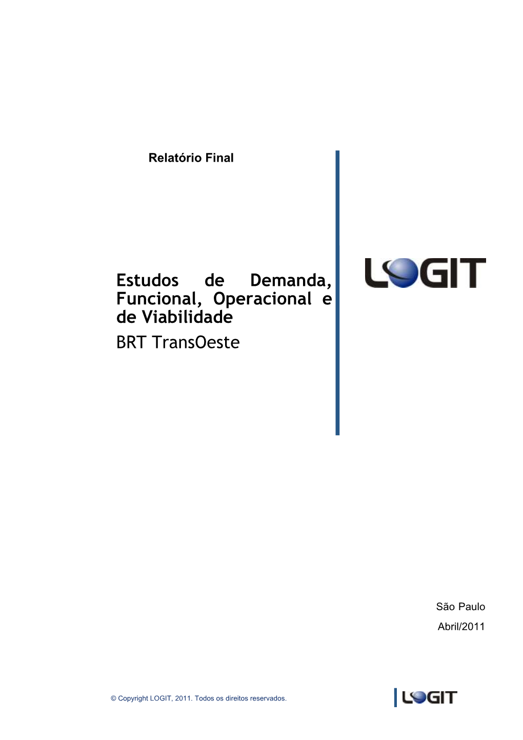 Estudo De Viabilidade Do BRT Transoeste