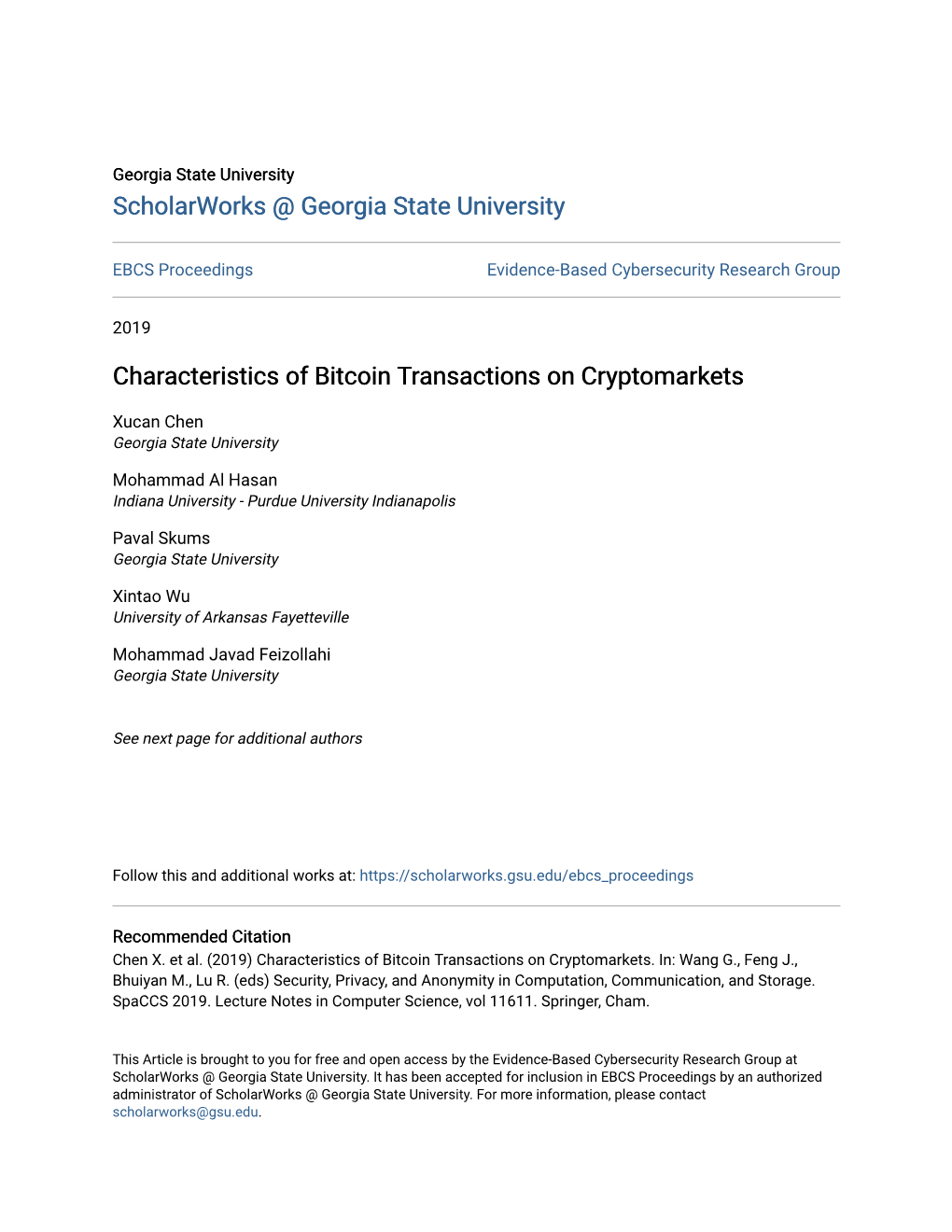 Characteristics of Bitcoin Transactions on Cryptomarkets