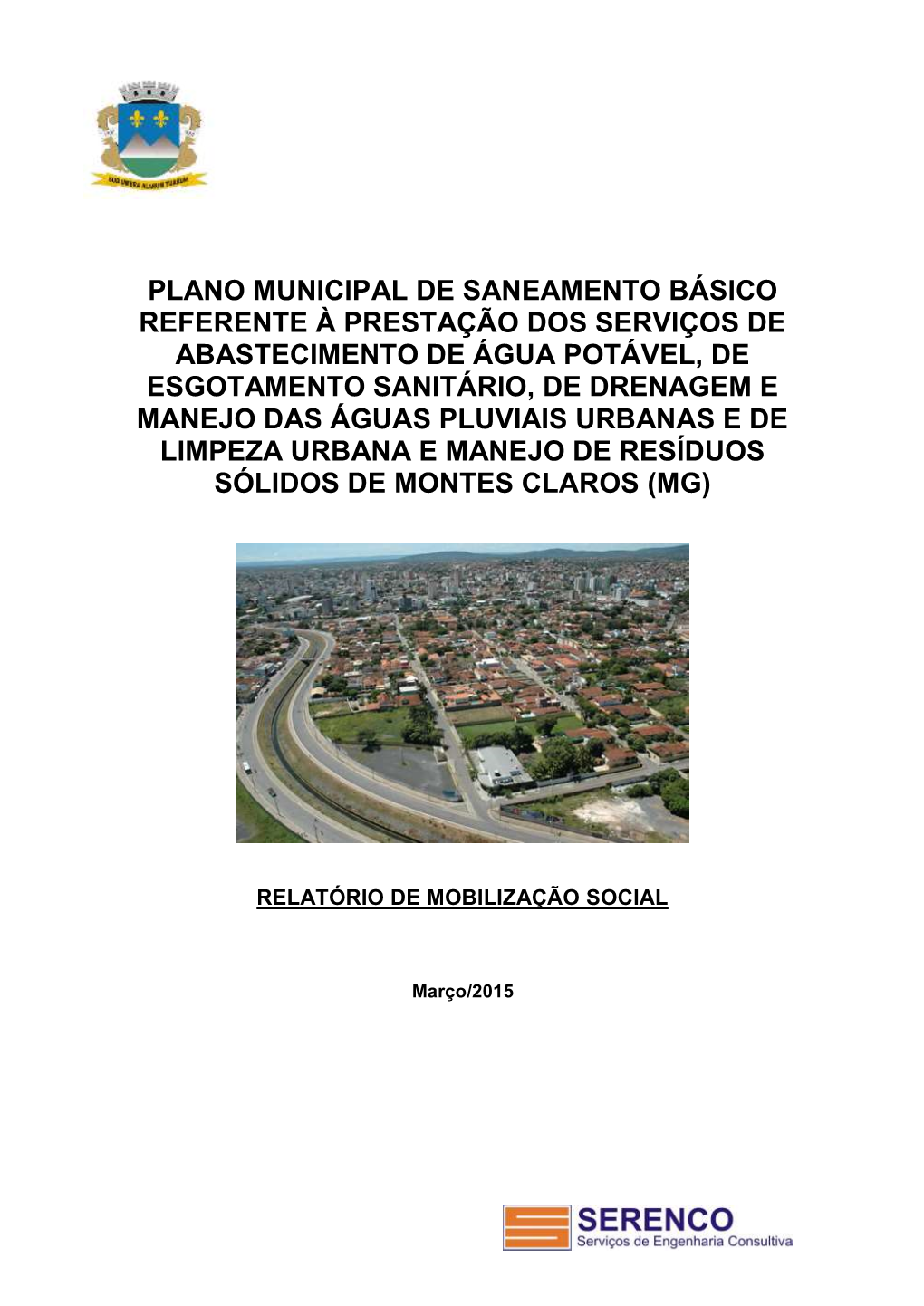 Plano Municipal De Saneamento Básico Referente À Prestação Dos
