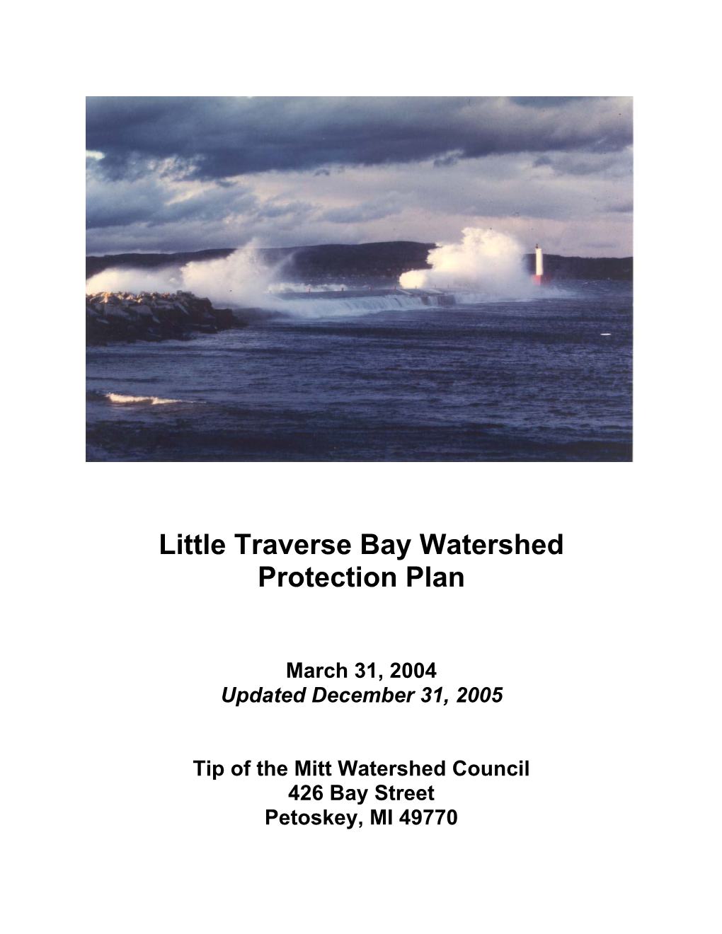 Little Traverse Bay Watershed Protection Plan