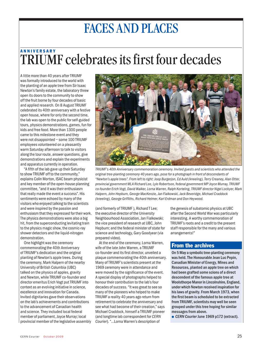 TRIUMF Celebrates Its First Four Decades