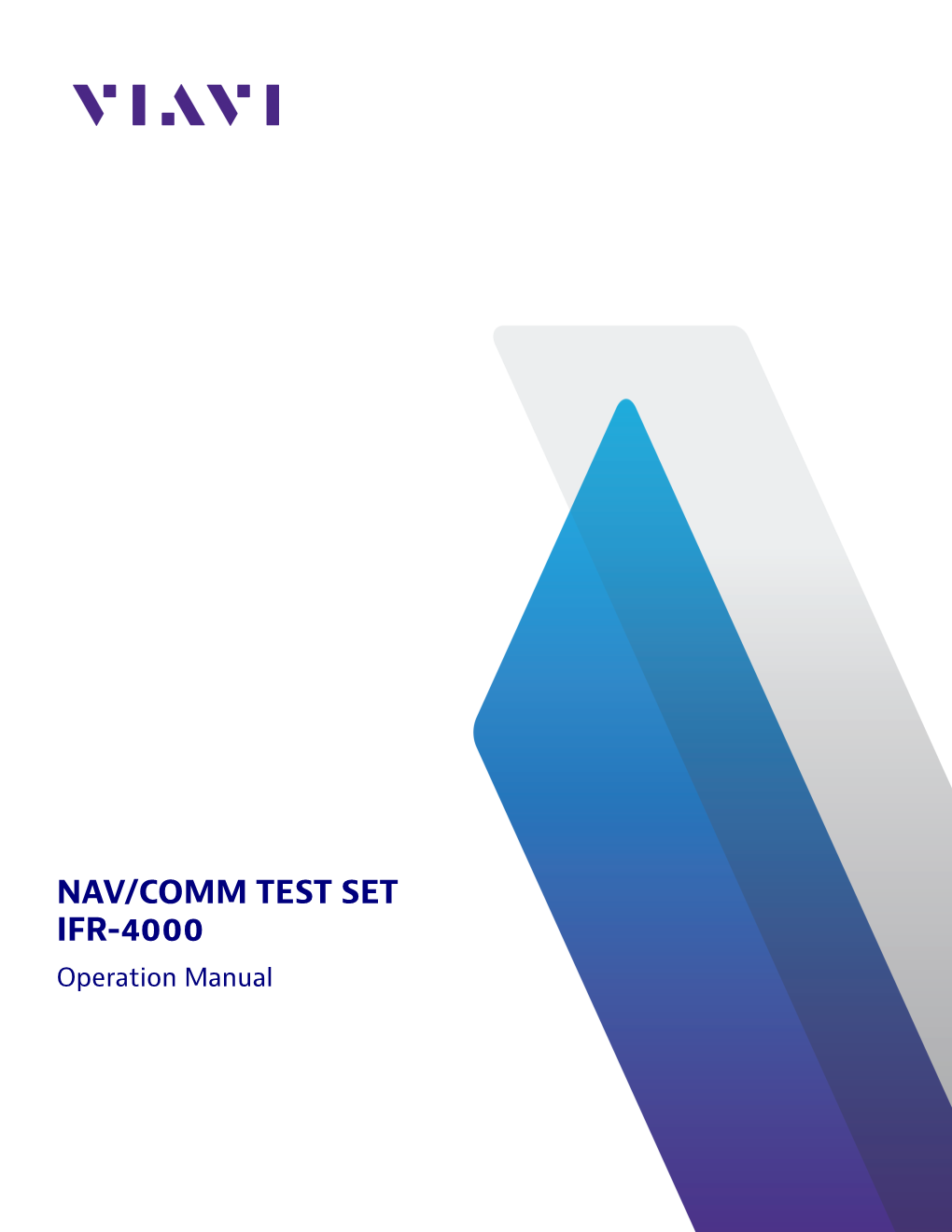 NAV/COMM TEST SET, IFR-4000, Operation Manual