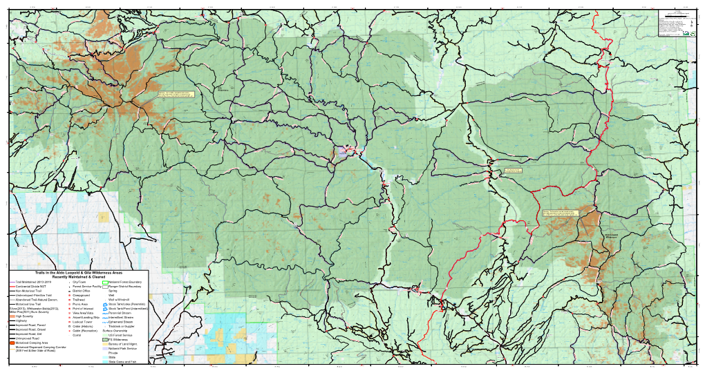 Trails in the Aldo Leopold & Gila Wilderness Areas Recently